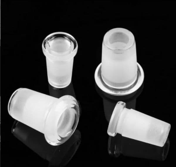 5pcs Hookahs Converter Glass Down Stem Pipe Accessories Adapter 18-14 14-10 Reducer Connector Ash Catcher Slit Diffuser for Bongs Water