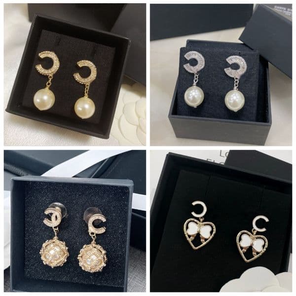 Luxury 18k Gold Stud Earrings Designer For Women Earrings Letter Earrings Jewelry Gift Wedding Party Accessories