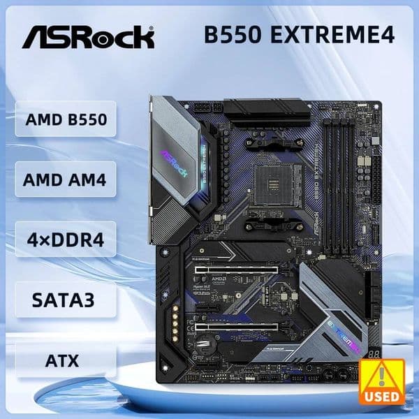 ASrock B550 Motherboard B550 EXTREME4 Motherboard AM4 support 5900 4500 5700X 3600 5600 5500 cpu ATX DDR4 128GB M2 ATX