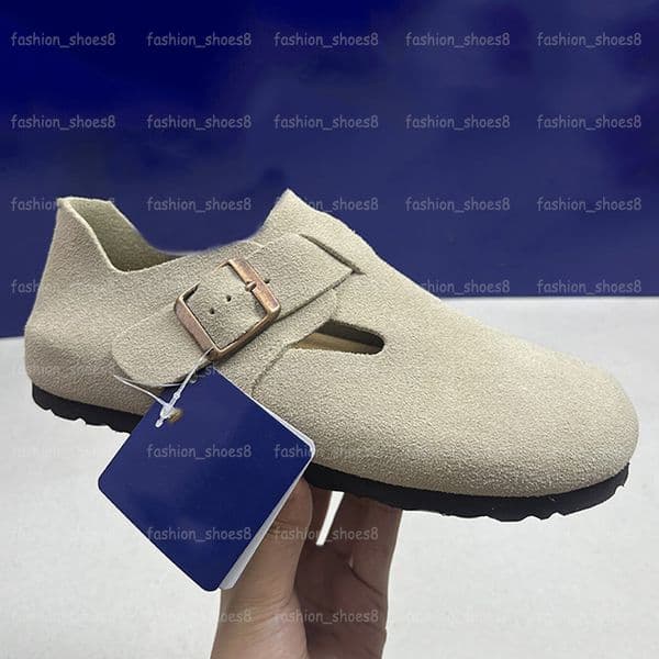 Designer Clogs Slippers Women Mens Clog Fur Slides Suede Leather Fashion Beach Cork Sandals Furry Slide Outdoor Slip On Scuffs Witner Casula Shoes EU46