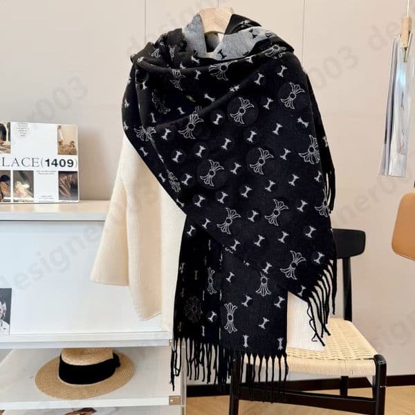 Designer scarf for women echarpe Luxury scarf cashmere scarfs sjaal Winter scarf Thick Shawl Women Long Winter Wram Wool scarf Chrome scarf Cross scarf SSS