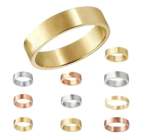 Band Rings Women Ring wedding rings Woman Jewelry Men Promise with Velet Bag S12101
