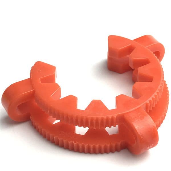 Goodsstore 45mm Plastic Keck Clips Yellow White Red Manufacturer Laboratory Lab Clamp Clip for Glass Nectar Collector Reclaimer Bong Adapter