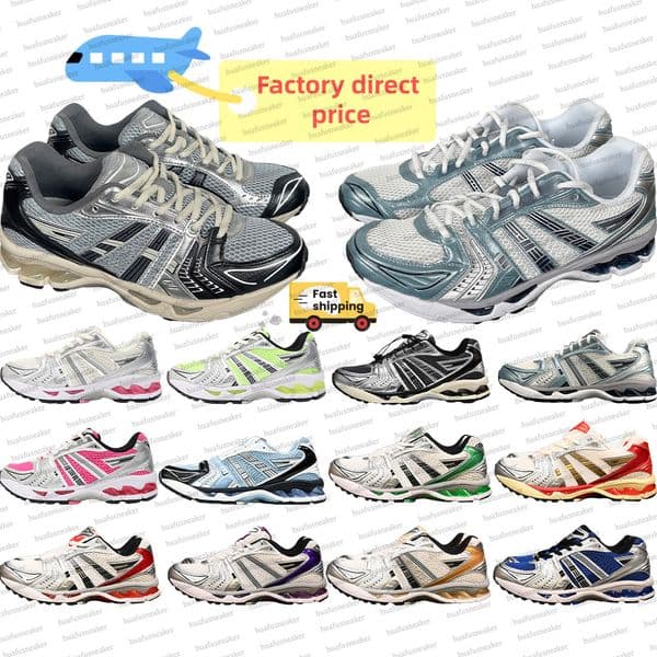 Designer K14 Anti-slip Running Shoes Trail causal shoe Gels Cushioning training shoe black White grey Breathable mesh durable Sneakers Outdoor Sport for Men women