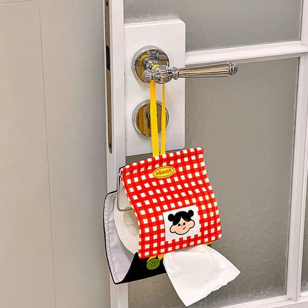 Toilet toilet roll paper hanging bag wall mounted, non perforated high-value toilet tissue box roll paper rack