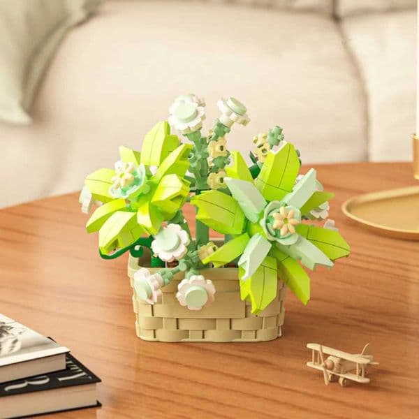High Quality DIY Building Blocks Interesting Creative Potted Plants Model Children Gift Ornament Building Toys X251029
