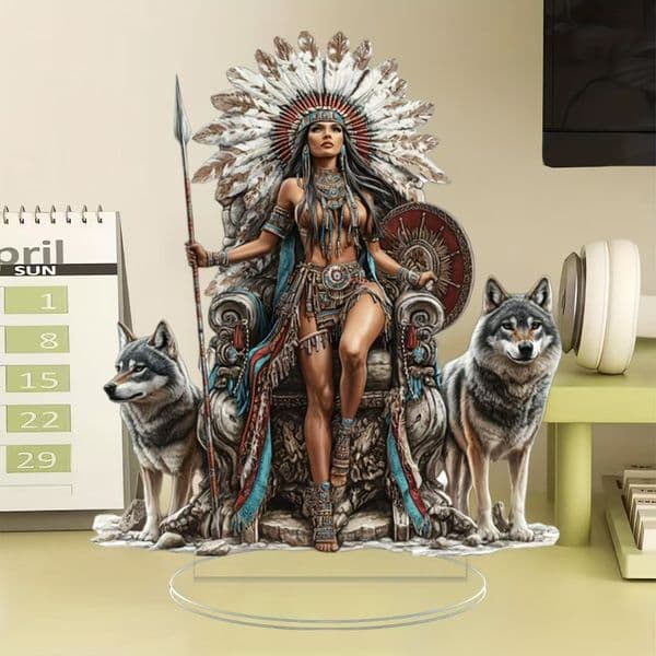 Creative Christmas Desktop Ornament Home Decoration 2D Crafts Pendant Athena Medusa Poseidon Archimedes Ornaments Easter Party Gifts