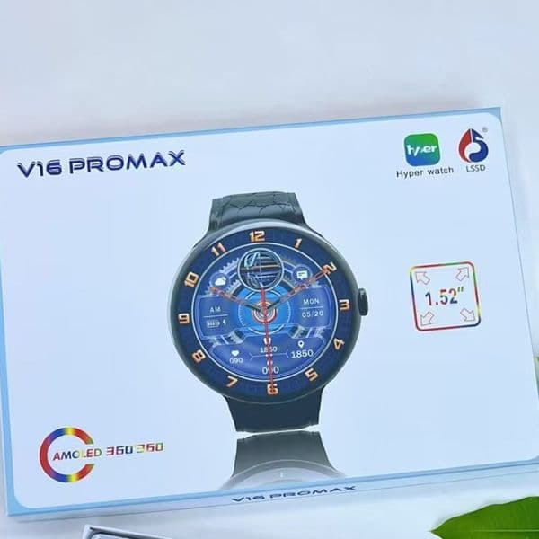 2025 V16 Pro Max Smart Watch 10 Wireless Charging 7 in 1 BT Call Music Round Screen Smartwatch