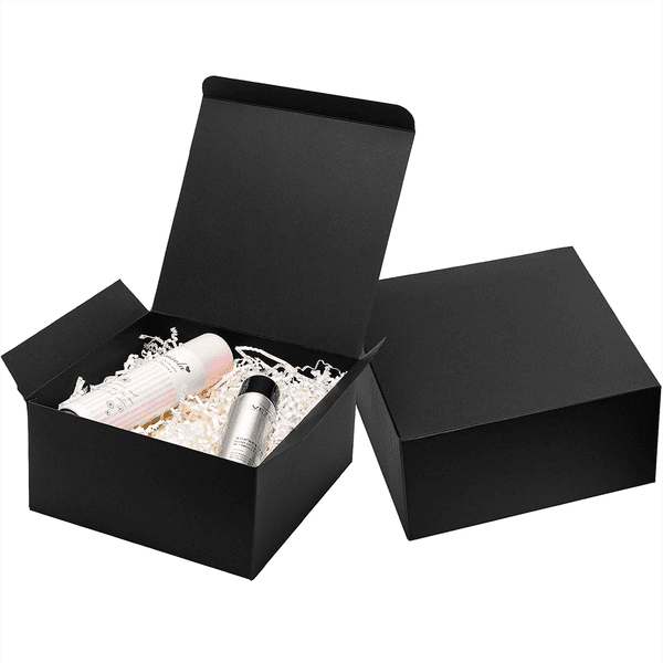 Black Gift Boxes with Lids suitable for Christmas Wedding Graduation Holiday Birthday and more Presents Packaging