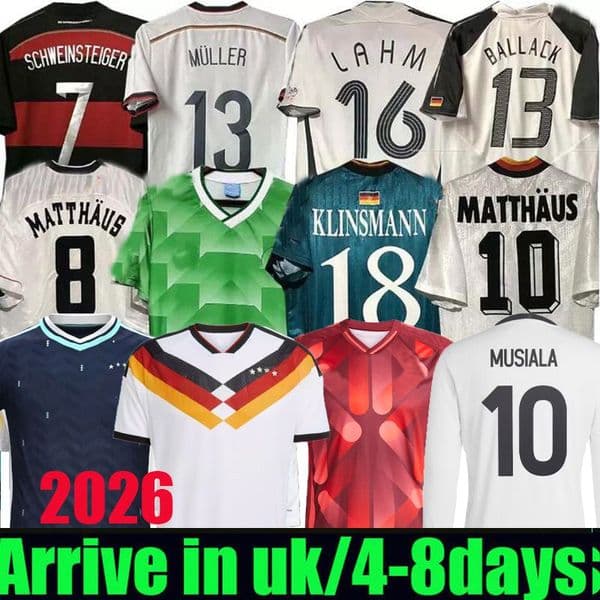 2026 2026 GermanyS soccer jerseys MUSIALA HAVERTZ 1988 1992 1994 1996 1998 2004 2006 2014 KROOS KLINSMANN MULLER KLOSE SCHWEINSTEIGER RIEDLE retro football shirt