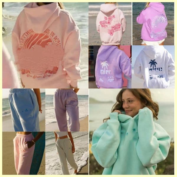 Designer Pink Palm Hoodie Chasing Sunsets Hoodies Embroidery Sunshine Fashion Y2k Loose Hooded Sweatshirt hoodie Women street Autumn hoody yy66