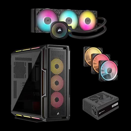 CORSAIR iCUE Link 5000T LX Black All-in-One Bundle