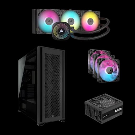 CORSAIR 7000D Airflow TG Black All-in-One Bundle
