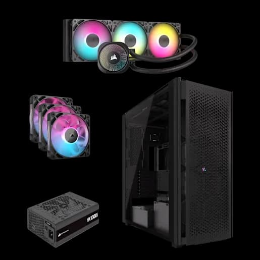 CORSAIR 9000D Airflow TG Black All-in-One Bundle