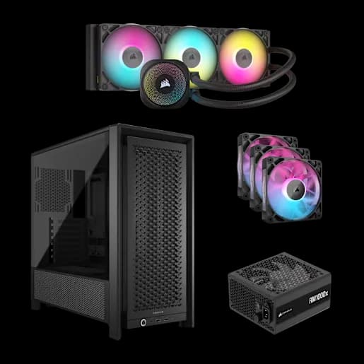 CORSAIR FRAME 4000D Black All-in-One Bundle