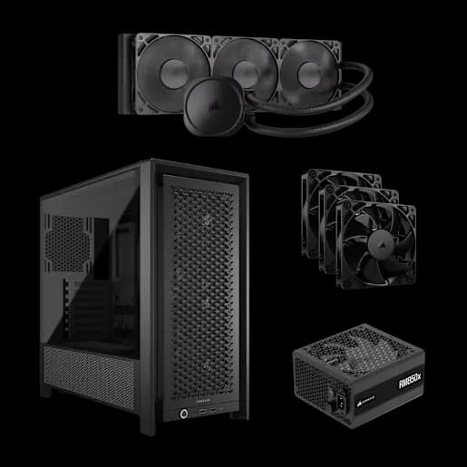 CORSAIR FRAME 4000D RS Black All-in-One Bundle