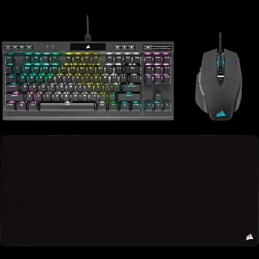 CORSAIR K70 TKL Keyboard + M65 WIRED Mouse + MM350 PRO Mouse Pad