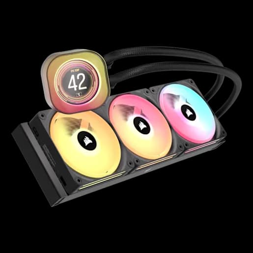 CORSAIR iCUE LINK TITAN 360 QX LCD Liquid CPU Cooler Combo
