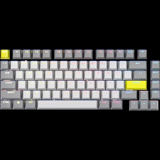 CORSAIR PBT DOUBLE-SHOT PRO KEYCAP MOD KIT - Silver Sun - NA Layout