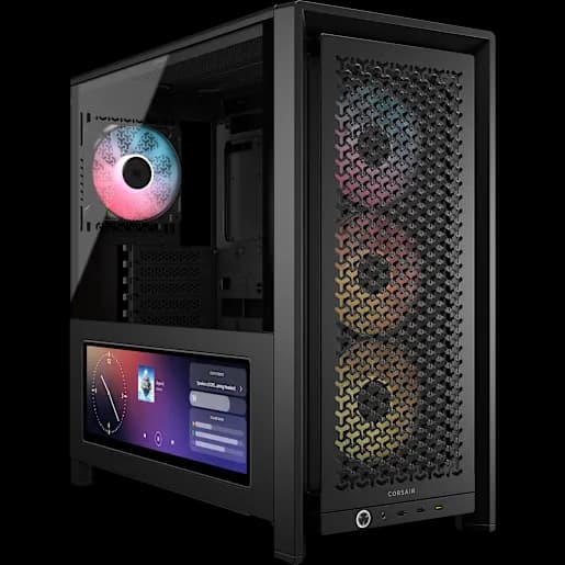 CORSAIR Case mid-tower premium FRAME 4000D LCD RS ARGB per PC
