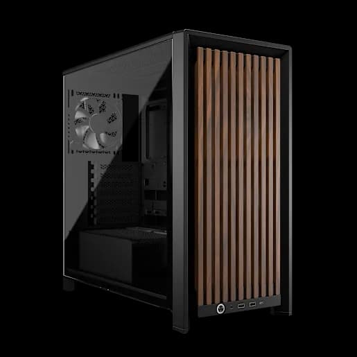 CORSAIR Case per PC mid-tower modulare FRAME 4000D WOOD RS - Nero/Noce