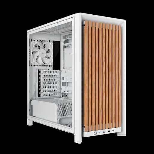 CORSAIR Case per PC mid-tower modulare FRAME 4000D WOOD RS - Bianco/Rovere