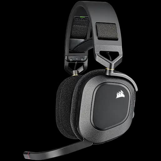CORSAIR HS80 RGB WIRELESS Premium Gaming Headset with Spatial Audio - Carbon (Revival Series)