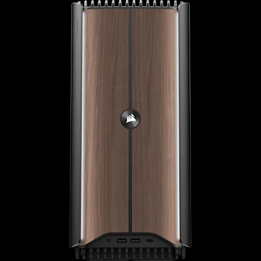 CORSAIR ONE i500 PC – Wood Dark: Liquid Cooled Intel Core i9-14900k and NVIDIA RTX 4080 Super, 2TB M.2 SSD, 32GB DDR5, Win11 Home (Revival Series)