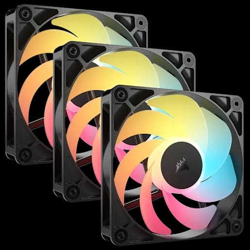 CORSAIR Confezione da tre ventole PWM con rotori inversi da 120 mm RS120-R ARGB