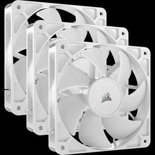 CORSAIR Ventole RS120 PWM da 120 mm - Confezione da tre - Bianco