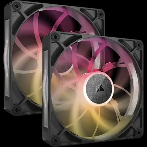 CORSAIR Starter Kit ventole PWM a spessore maggiorato iCUE LINK RX140 MAX RGB da 140 mm - Nero