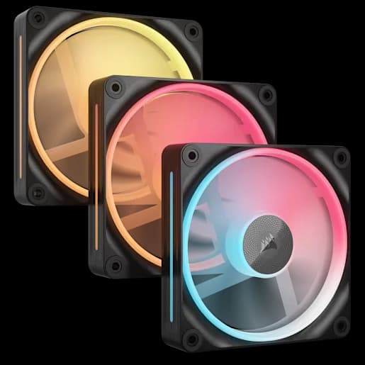 CORSAIR Kit di base per ventole PWM con rotore invertito da 120 mm iCUE LINK LX120-R RGB