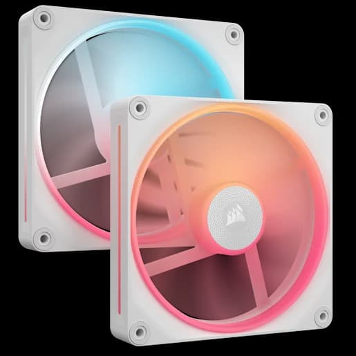CORSAIR Kit di base per ventole PWM con rotore invertito da 140 mm iCUE LINK LX140-R RGB - Bianco