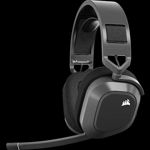 CORSAIR Cuffia gaming con microfono HS80 MAX WIRELESS – Grigio acciaio (EU)