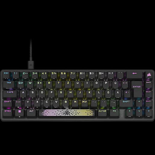 CORSAIR K65 PRO MINI RGB 65 % Optisch-mechanische Gaming-Tastatur (DE)