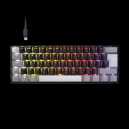CORSAIR Teclado para juegos con efecto Hall CLIPPER PRO MINI 60 (ES)