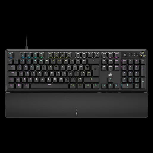 CORSAIR K70 CORE RGB Mechanical Gaming Keyboard with Palm Rest - Black (UK) (Refurbished)