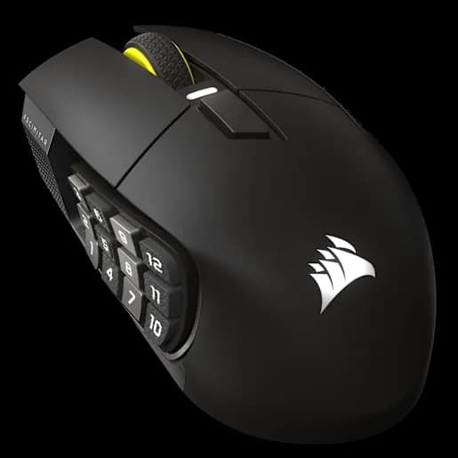CORSAIR Mouse gaming MMO SCIMITAR ELITE WIRELESS SE – Grigio metallico