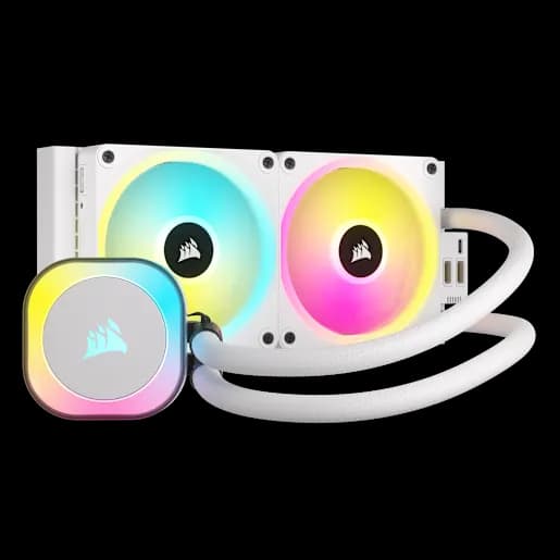 CORSAIR iCUE LINK H100i RGB AIO Liquid CPU Cooler - White (Refurbished)