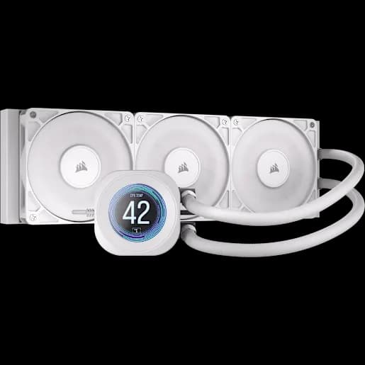 CORSAIR Dissipatore a liquido per CPU NAUTILUS 360 RS LCD - Bianco