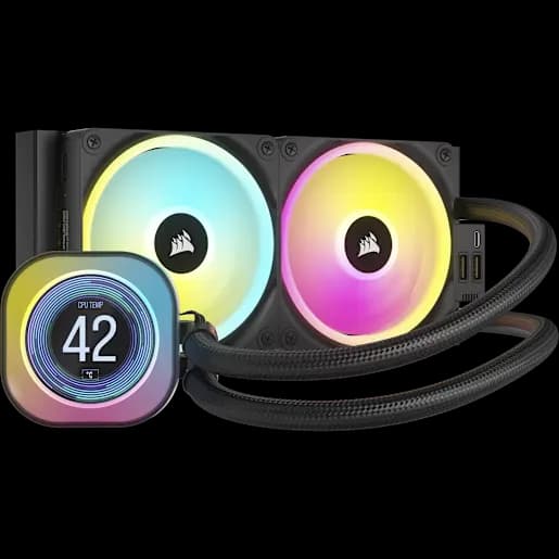 CORSAIR Dissipatore a liquido per CPU iCUE LINK H100i LCD