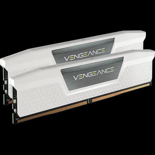 CORSAIR VENGEANCE® 32GB (2x16GB) DDR5 DRAM Up To 6400MT/s CL32 AMD EXPO & Intel XMP Memory Kit - White