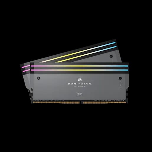 CORSAIR Kit di memoria DDR5 DRAM DOMINATOR TITANIUM RGB 32 GB (2x16 GB) 6000 MT/s CL30 AMD EXPO – Grey