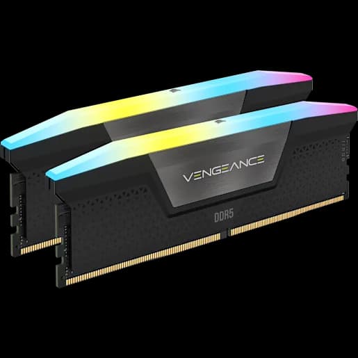 CORSAIR VENGEANCE® RGB 128GB (2x64GB) DDR5 DRAM Up To 6000MT/s CL40 Memory Kit
