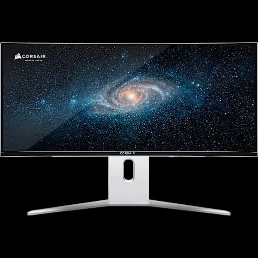 CORSAIR Monitor gaming XENEON 34WQHD240-C QD-OLED, 34 pollici, 3440 x 1440, (WQHD), curvatura 1800R, 240 Hz, GtG di 0,03 ms, DisplayHDR True Black 400, rapporto di contrasto di 1.5M:1 (PE)