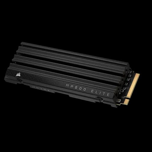CORSAIR MP600 ELITE 4 TB PCIe Gen4 x4 NVMe 1.4 M.2-SSD mit Kühlkörper