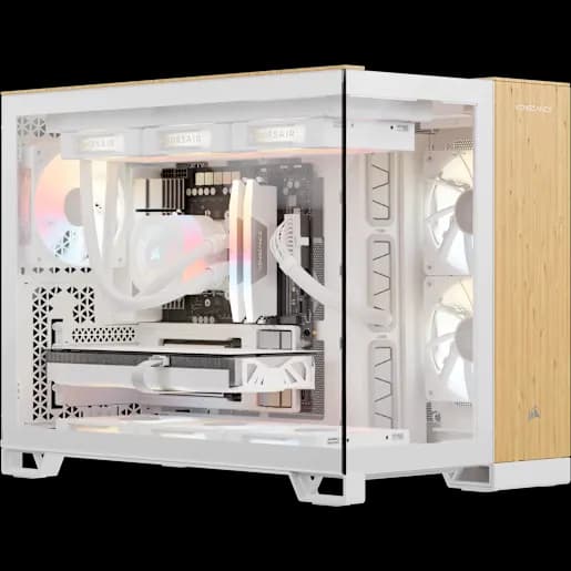 CORSAIR VENGEANCE a5100 Gaming PC - Wood Bright: AMD Ryzen 7 9850X3D, GeForce RTX 5080, 32GB DDR5, 2TB M.2 SSD, Win11 Home