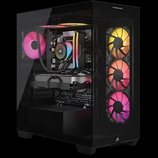 CORSAIR VENGEANCE a7500 Gaming PC (9800X3D-9070XT-16GB D5-1TB M.2), Certified Refurbished