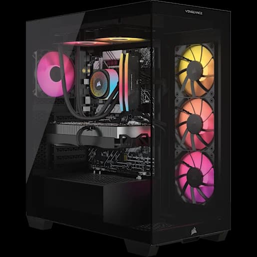 CORSAIR VENGEANCE i7600 Gaming PC: Intel Core Ultra 5 250K PLUS, GeForce RTX 5060 Ti, 16GB DDR5, 1TB SSD, Win11 Home