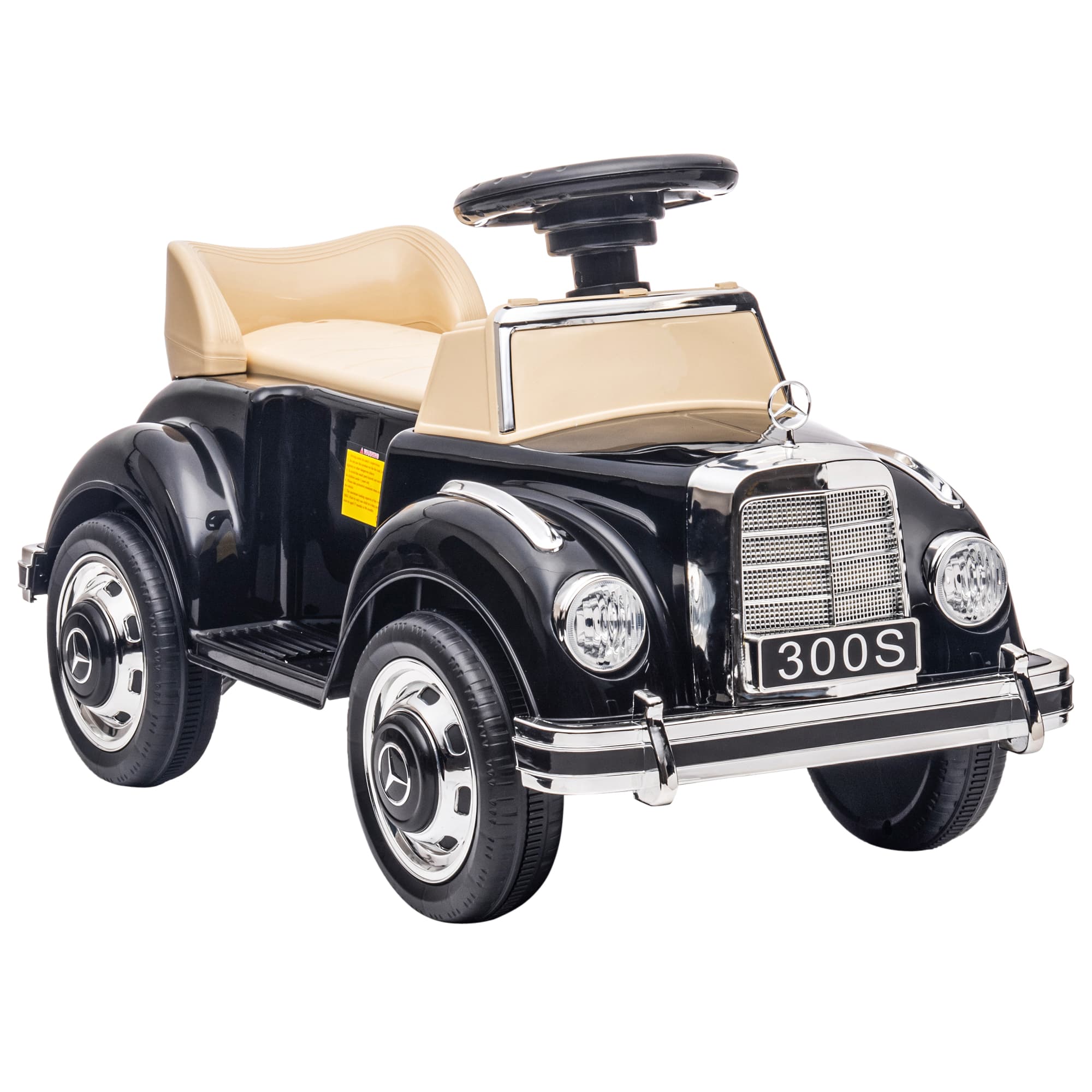 AIYAPLAY Foot to Floor Ride on Sliding Car Mercedes-Benz 300S Licensed for 18-48 months | Aosom UK